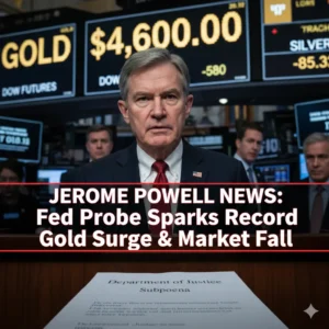 Jerome Powell News Fed Probe Sparks Record Gold Surge Market Fall