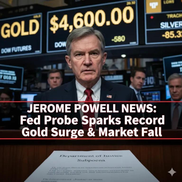 Jerome Powell News Fed Probe Sparks Record Gold Surge Market Fall