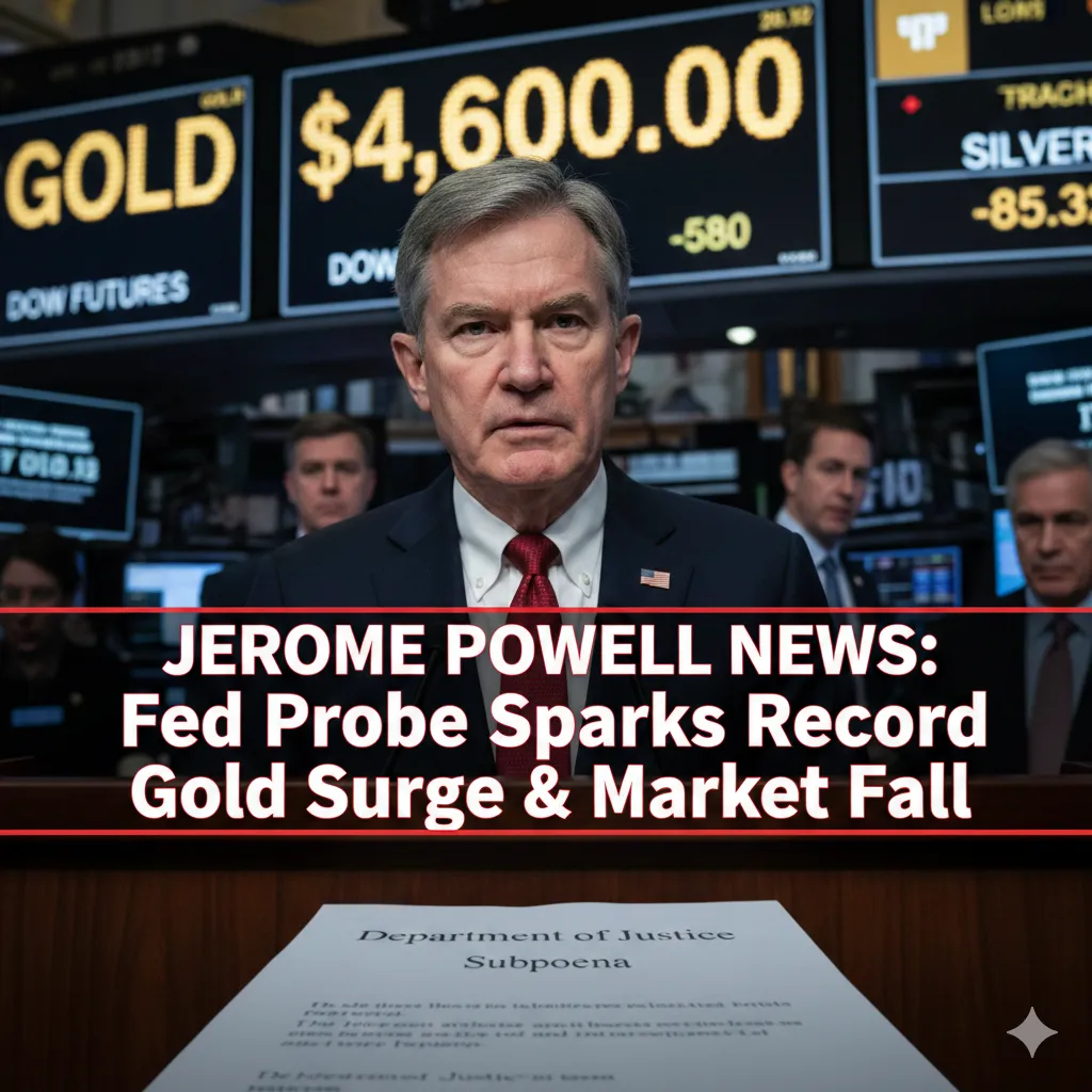 Jerome Powell News Fed Probe Sparks Record Gold Surge Market Fall