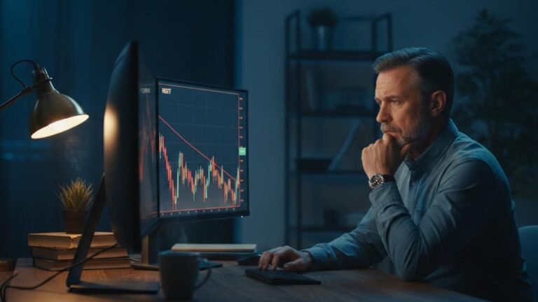 Msft Stock Trader Watching Market Selloff Copy