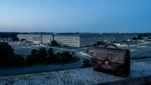 The Pentagon building seen from a distance, symbolizing U.S. defense institutional authority and scrutiny.