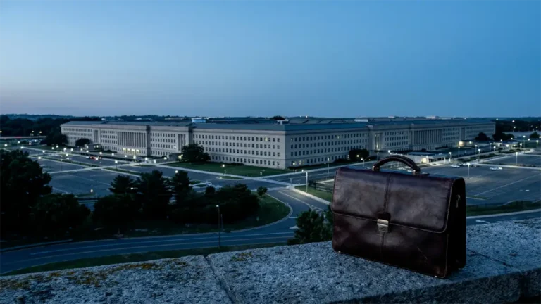 The Pentagon building seen from a distance, symbolizing U.S. defense institutional authority and scrutiny.