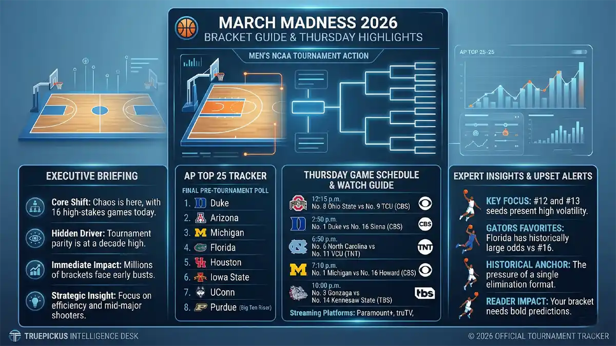 March Madness 2026 Thursday Opening Round Action