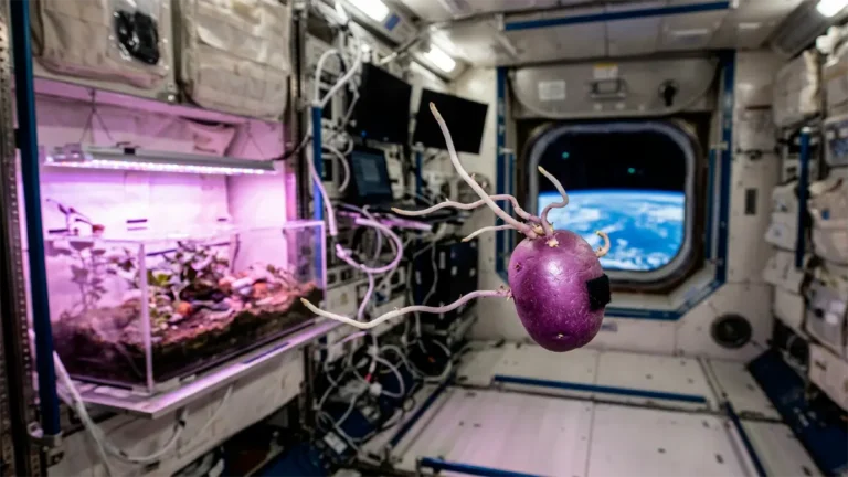 Spudnik 1 Purple Potato Growth Iss