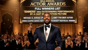 Sag Awards 2026 Awards Winners Michael B  Jordan And  Sinners  Sweep