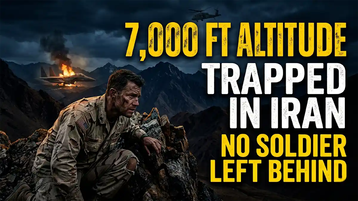 A cinematic rendering of a military rescue mission in rugged mountain terrain at night.