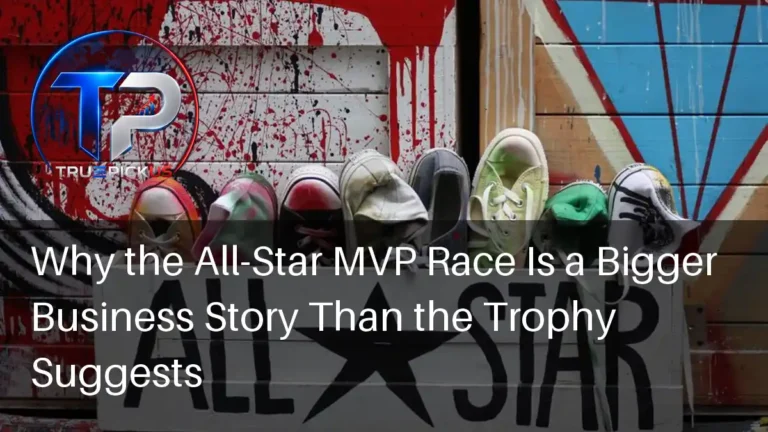 All-Star MVP trophy on display at an MLB ballpark during All-Star week festivities
