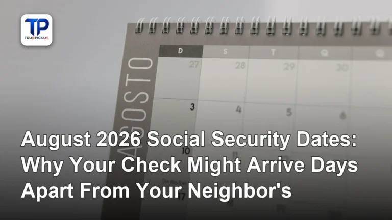 August 2026 Social Security dates shown on a calendar with payment schedule highlighted