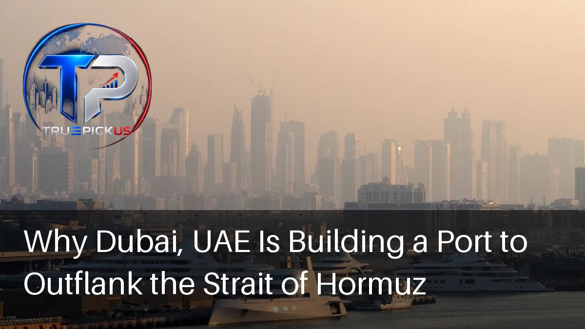 Dubai UAE port and shipping terminal near the Strait of Hormuz on the Musandam Peninsula