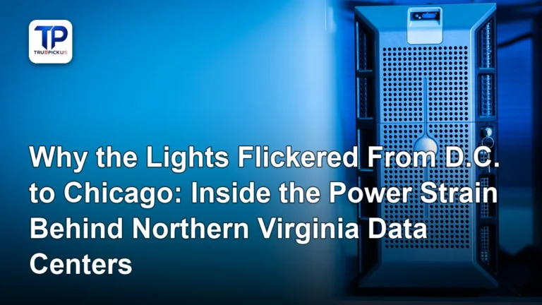 Northern Virginia data centers cluster near power transmission lines in Loudoun County