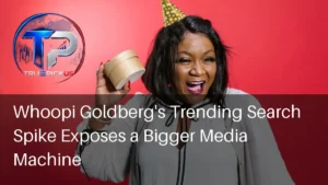 Whoopi Goldberg attending a red carpet event that fueled celebrity media search interest